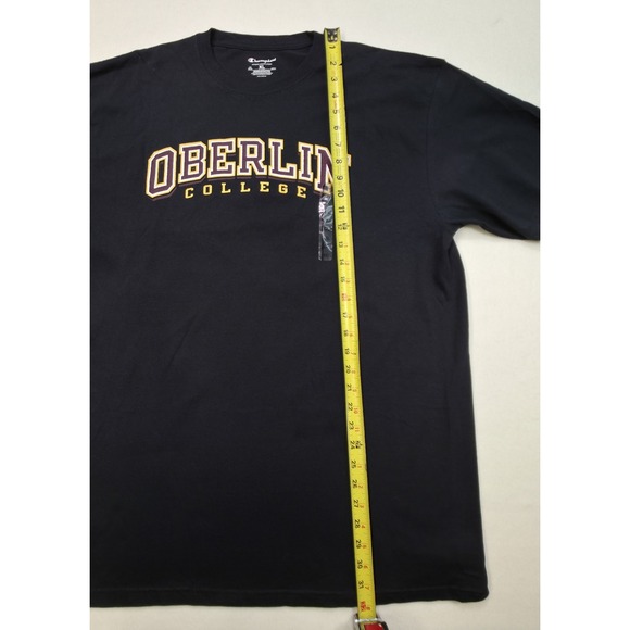 New Oberlin College Shirt TShirt Mens XL Champion Black - Picture 3 of 7